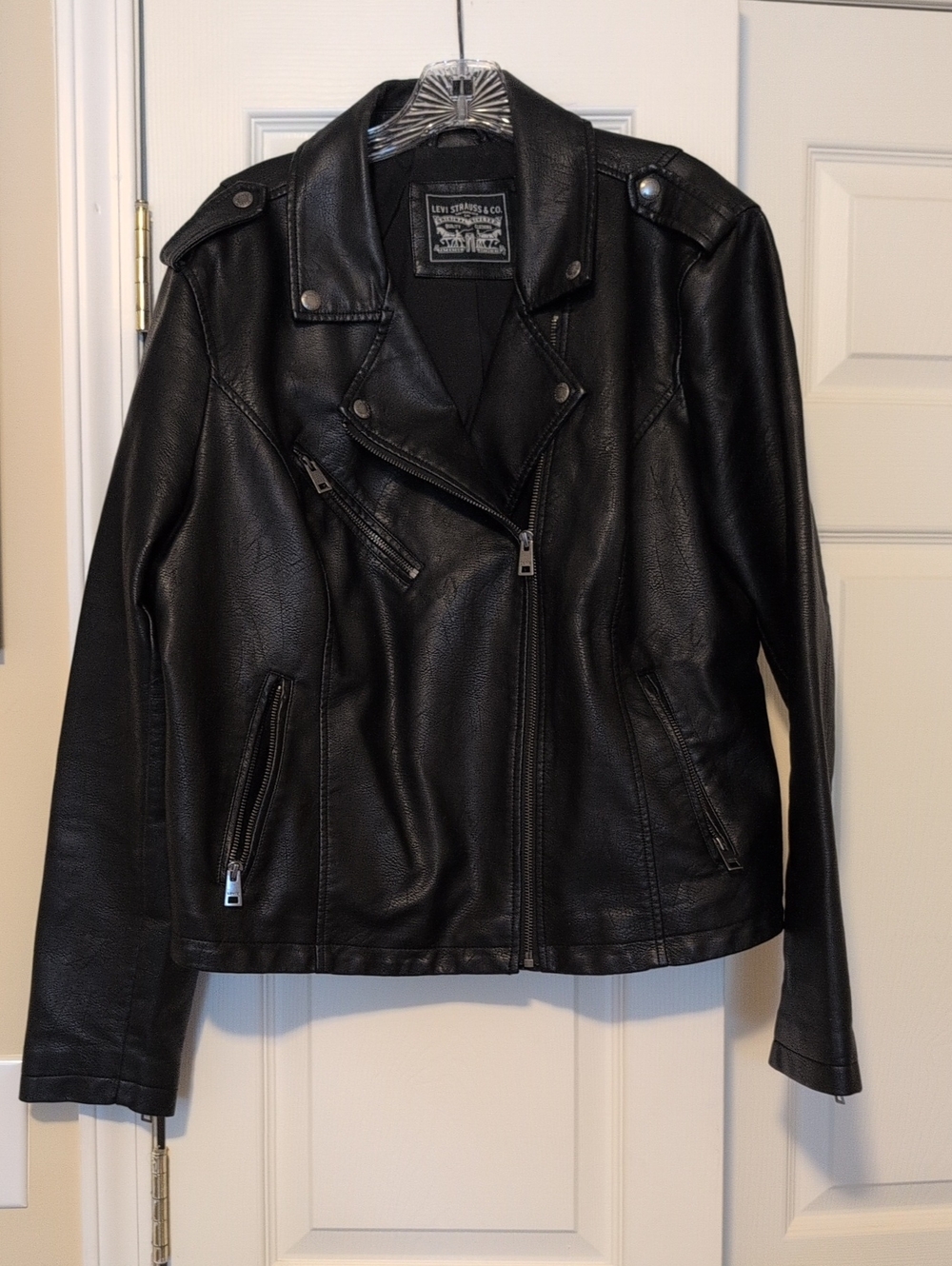 Levi's Black Faux Leather Moto Jacket